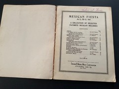 MEXICAN FIESTA ~Best Loved Songs English & Spanish Lyrics – 56 Pages – c.1938
