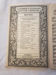 Schirmer&rsquo;s Standard Secular Choruses for Mixed Voices