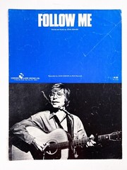 John Denver Vintage Sheet Music Follow Me 1971 Cherry Lane Music Co. RCA Records