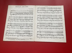 The Searchers Needles & Pins 1963. ORIGINAL SHEET MUSIC