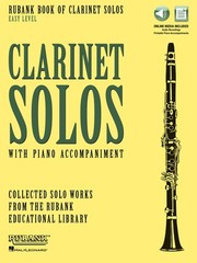 Rubank Book of Clarinet Solos Easy Level Sheet Music Book Play-Along Audio