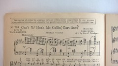 Can&rsquo;t Yo Heah Me Callin Caroline 1926 Choral Sheet Music Song 4 Female Voices