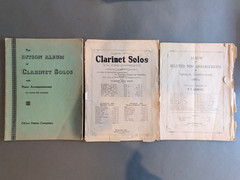 Lot of B-Flat Clarinet Sheet Music, Band Music, Method Books~Used