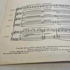 1929 Star Dust Sheet Music Hoagy Carmichael Mitchell Parish SATB Mixed Voices
