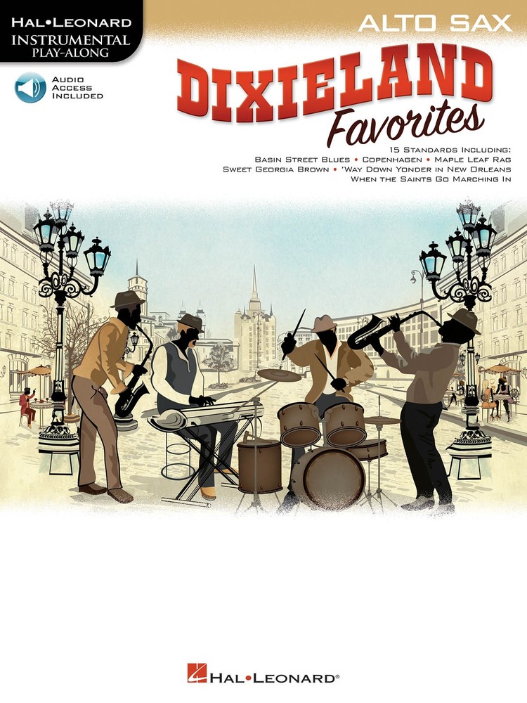 Dixieland Favorites Alto Sax Solo Sheet Music Play-Along Song Book Online Audio