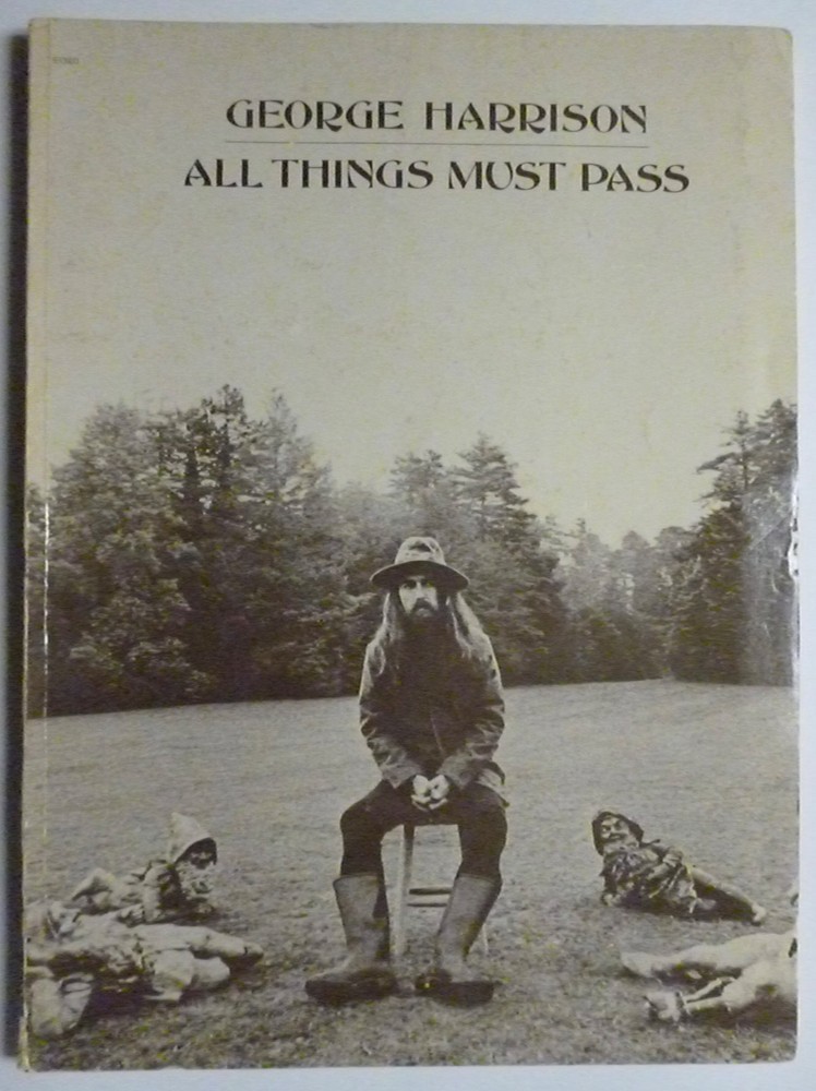 GEORGE HARRISON Songbook ALL THINGS MUST PASS Sheet Music PVG organ POSTER/LYRIC