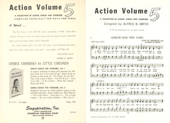 Action Vol 5 Gospel Songs for Boys and Girls Songbook 1957 Smith Singspiration