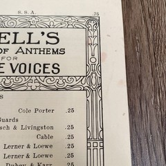 My Fair Lady SSA Choral Music 1958 Three Female Voices Sheet Music