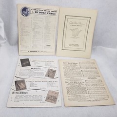 Vintage Sheet Music Lot 1930s 1940s Big Band Classical Folk Songs Piano Student
