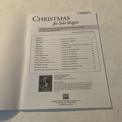 Christmas For Solo Singers Medium Low Sheet Music Book Alfred No CD Jay Althouse