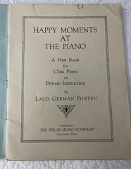 Vintage Sheet Music Happy Moments at the Piano First Book For Class Piano 1939