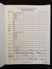 My Victory Won Todd Stalter Concert Band Complete Set Score Parts Grade 3.5