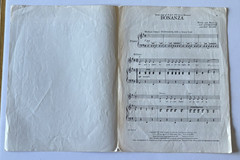 1959 & 1960 Bonanza Theme Song from Television Production Sheet Music