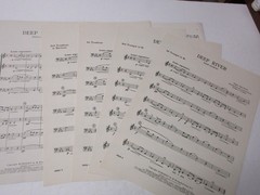 Deep River Brass Quartet Trumpet & Trombone Baritone Sheet Music Negro Spiritual