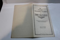 1927 Ukulele Chord Chart Book Economic Arrangement Ho of Honolulu First Position