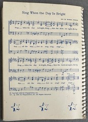 YOUTH FAVORITES 1963 Christian/Gospel Music Book, spiral bound, 130 pages