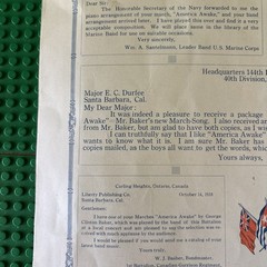 AMERICA AWAKE SHEET MUSIC GEORGE CLINTON BAKER LIBERTY SANTA BARBARA CA USA
