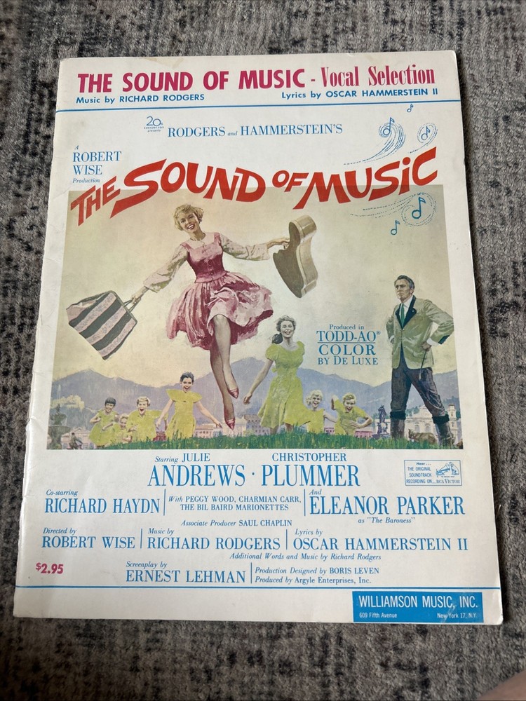 SOUND OF MUSIC sheet music VOCAL And PIANO Rodgers& Hammerstein 1959 Vintage