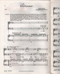 It Is Finished SATB