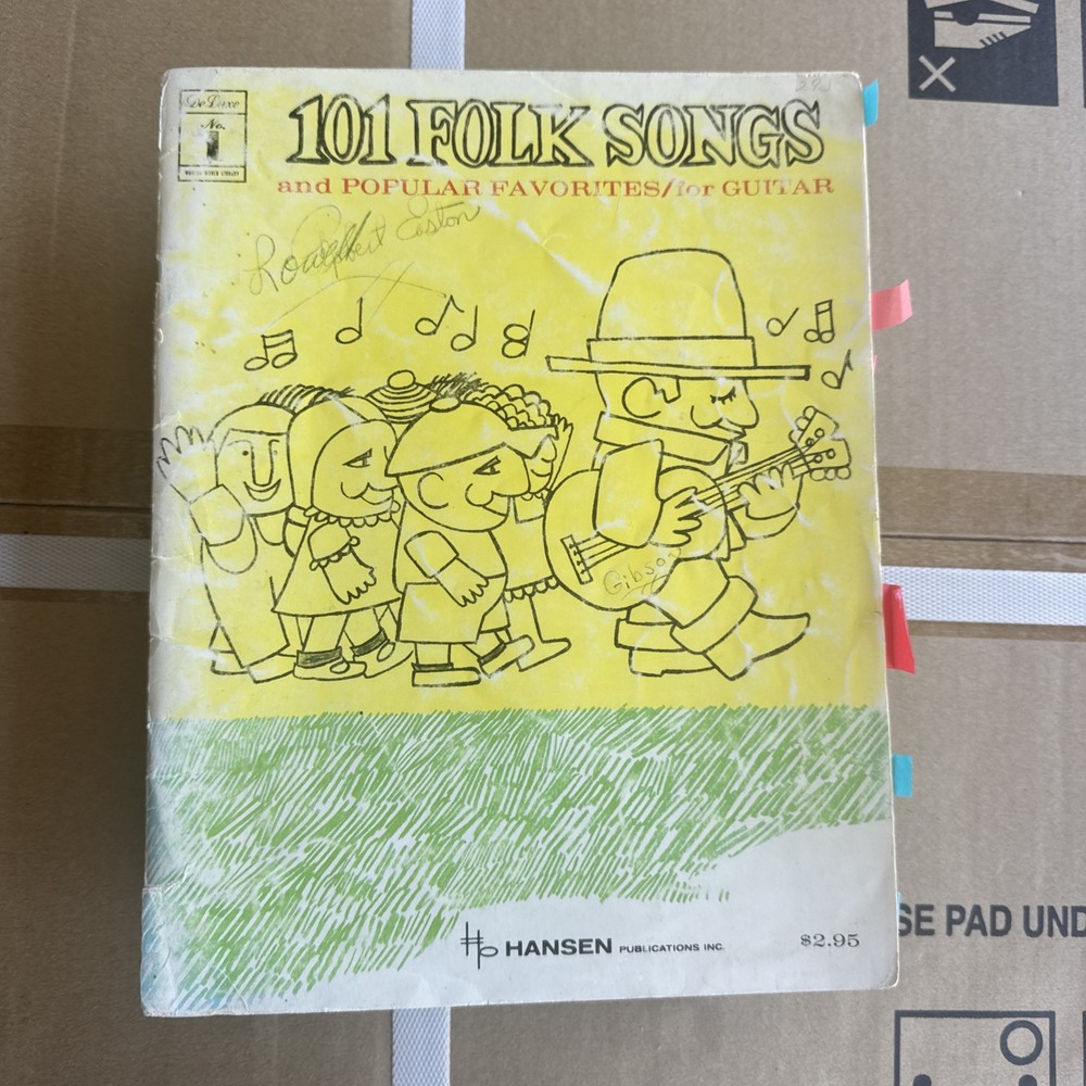 1965 101 FOLK SONGS AND POPULAR FAVORITES FOR GUITAR Dan Fox (Arr) Hansen isoc