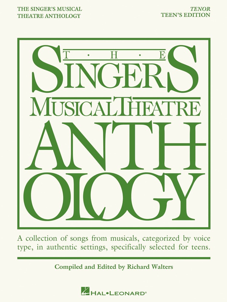 Singer&rsquo;s Musical Theatre Anthology Teen&rsquo;s Tenor Vocal Piano Songs Music Book