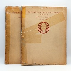 1925 Modern Scandinavian Songs Vol 1 & 2 Sheet Music Books High Voice Set
