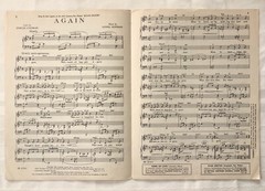 « Again » 1948 Sheet music Road House by Cochran/Newman 20th Century Fox Used 