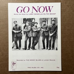 Lot of 3 THE MOODY BLUES Go Now Sheet Music 1965 *New Old Stock*