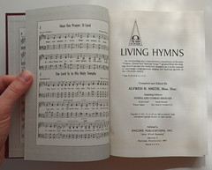 Living Hymns by Alfred B. Smith (Encore, 1984) dark red HC