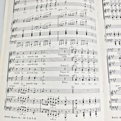 Battle Hymn Of The Republic Shawnee Press SATB Choir Sheet Music 1943 Lyrics