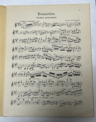 Ferdinand David Konzertino No 1 Op 3 Violin Piano Litolff Germany