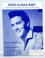 Elvis Presley – Rock-A-Hula Baby (From « Blue Hawaii ») 1961 USA Sheet Music