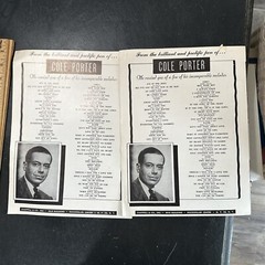 CAN-CAN Cole Porter 1953 Lot of 2 Vintage Sheet Music Cest Magnifique Allez Vous