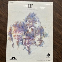 “If” – Bread- David Gates- Vintage Soft Rock Pop Sheet Music Piano Vocal Guitar