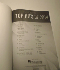 Piano/Vocals/Guitar & Easy Piano Top Hits of 2014 Sheet Music