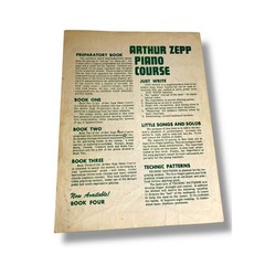 Vintage Sheet Music Scarborough Fair Piano Solo Arthur Zep Old English Song