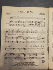 It Had to Be You – Gus Kahn & Isham Jones – Sheet Music 1939