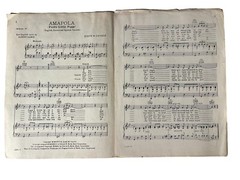 Amapola Pretty Little Poppy VTG Sheet Music English Spanish French Lyrics 1940