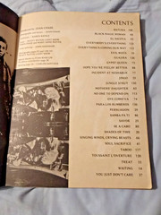 Vintage 1972 Santana Songbook Contains Bound Sheet 28 Songs from first 3 albums