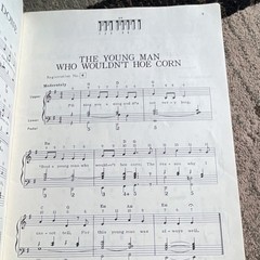 Silvertone Under Western Skies Folk Song Book for Electronic Organ, Sears 1963