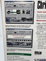 Musicware 1994 PC Dual Media Christmas Carols Learn To Play & Enjoy Piano W/Book