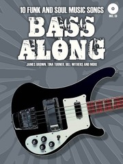 Bass Along for Bass Guitar Tab 10 Funk Soul Music Songs Play-Along Book CD Pack