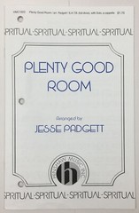 Plenty Good Room SATB A Cappella Keyboard Sheet Music Jesse Padgett Spiritual