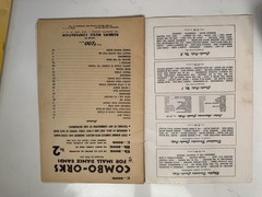Robbins Music Corp Combo-Orks Small Dance Bands No. 2 Song Book Jazz MPN C-Book