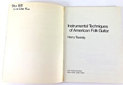 Instrumental Techniques of American Folk Guitar Harry Taussig Vintage