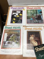Vintage Sheet Music Magazine Lot of 14 Magazines Standard Piano/Guitar 1989-1998