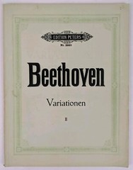 Edition Peters Nr. 298b Beethoven Variationen (Variations) II for Piano