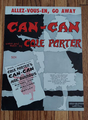 1953 ALLEZ-VOUS-EN GO AWAY Vintage Sheet Music COLE PORTER Can-Can