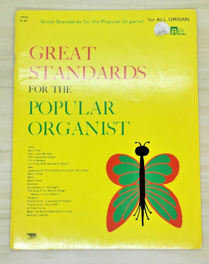 Great Standards for the Popular Organist Charles Hansen Sheet Music Vintage 1966