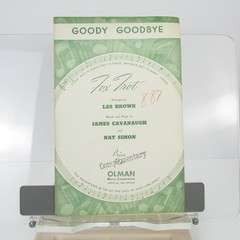 Goody Goodbye Sheet Music Fox Trot Les Brown Cavanaugh Simon Olman 1939 Guitar
